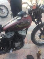 Vintage Indian motorcycle / Headline Surfer