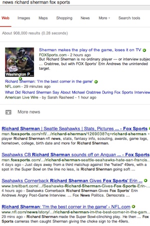 HeadlineSurfer.com story on Seattle Seahawks player rant among top 10 / Headline Surfer®