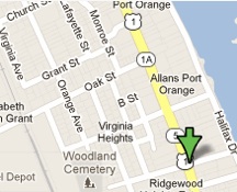 Fatality locator map of Ridgewood and White in Port Orange / Headline Surfer