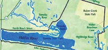Map of flooded area / Headline Surfer
