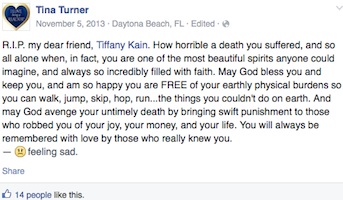 Tiffany Kain friend rembers her in death / Headline Surfer®