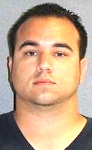 Trevor Tucker, 24, of Brookjlyn,Ohio, arrested in New Smyrna Beach, FL. on charges of exposing himself to 2 teen girls on their wqay out of a public restroom / Headline Surfer®