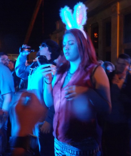 Bunny ears teen gal part of the New Year's Eve party in Daytona / Headline Surfer®