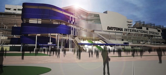 Rendering of Daytona International; Speedway with $400M upgrade under way / Headline Surfer®