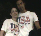 Fireworks couple in Sanford, Florida for 4th of July, 2014 / Headline Surfer®
