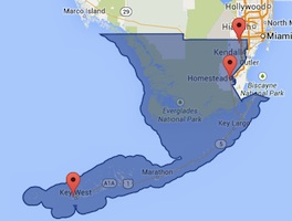 Congressman Joe Garcia's district in South Florida is shown in this locator map. / HeadlineSurfer.com