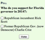 InstaPoll on choice for Florida governor: Scott or Crist? / Headline Surfer