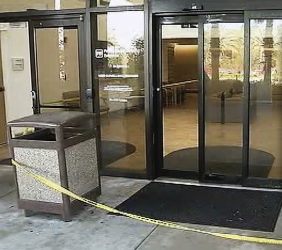 Front entranceway of Halifax Hospital shot out by gunman who jailed himself / Headline Surfer®