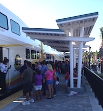SunRail boarding inDeBary with free fares. / Headline Surfer®