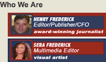 Henry and Sera Frederick of the award-winning internet newspaper / Headline Surfer®