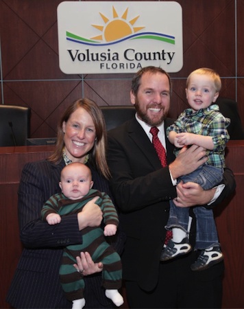 County Councilman Joshua Wagner with wife Jennifer & kids / Headline Surfer