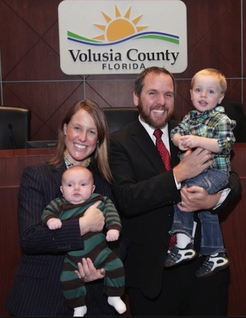 County Councilman Joshua Wagner of Daytona Beach, Fla, with family / Headline Surfer®
