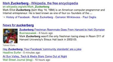 Zuckerberg search