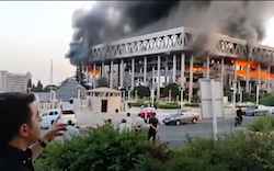 Iran TV studio bombed by Israel / Headline Surfer