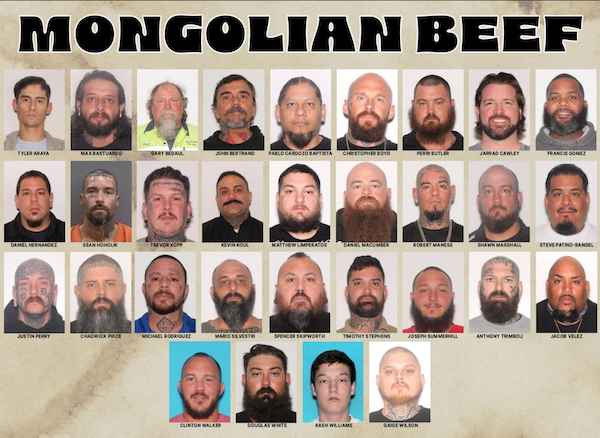 Mongols Arrested