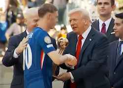 Trump Spotlight handing out trophies