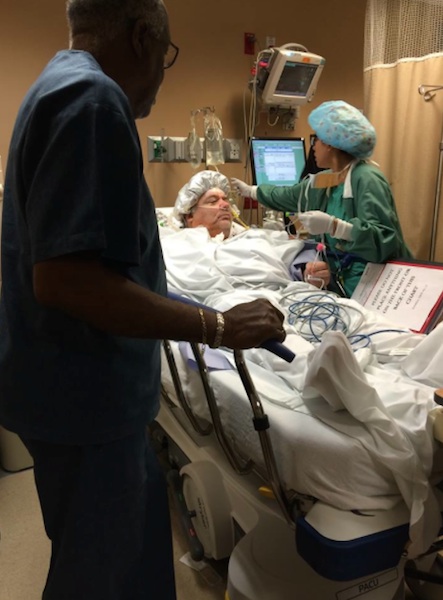 Henry Frederick going into surgery at Orlando Regional Medical Center in 2016 / Headline Surfer