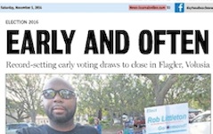 Daytona Beach News-Journal headline wrong about early voting / Headline Surfer