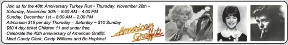 Daytona Turkery Run features Cindy Williams & Candy Clark of American Grafitti / Headline Surfer®