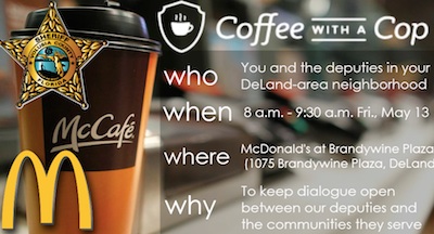 VCSO holds 'Coffee with a Cop' Friday in DeLand / Headline Surfer®