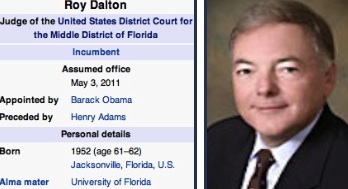 US District Judge Roy B. Dalton, Jr. had to recuse himself from mortgage fraud trial / Headline Surfer®