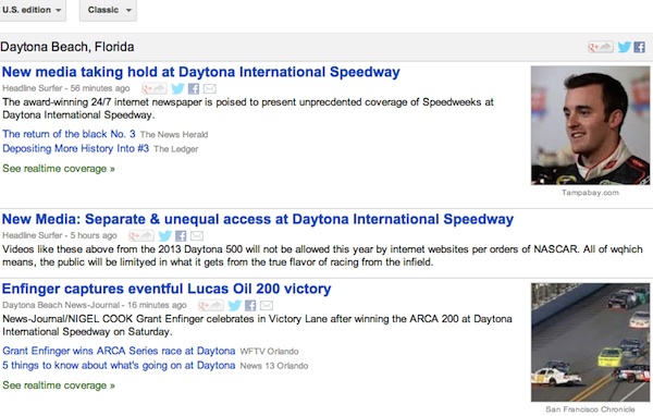 The Daytona Beach-Orlando internet newspaper leads Daytona racing coverage online / Headline Surfer®