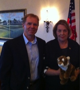 Daytona Beach News-Journal Pat Rice with State Sen. Dorothy Hukill / Headline Surfer®