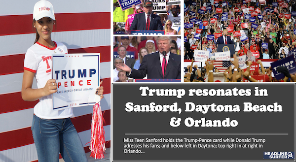 Trump draws masses in Central Florida 2016 / Headline Surfer