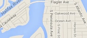 Map of drowning in New Smyrna Beach near Flagler Avenue / Headline Surfer®