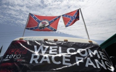 Confederate flags adorn the infield at Daytona Int'l Speedway / Headline Surfer®