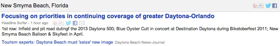 Top stories in New Smyrna Beach / Headline Surfer®
