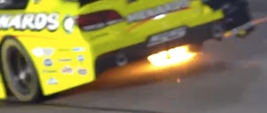 Paul Menard's race car catches fire at Homestead Speedway in 2013 / Headline Surfer®