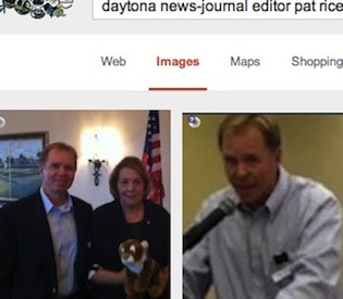 Daytona News-Journal Editor Pat Rice shows up in internet newspaper / Headline Surfer®