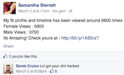 Deltona fatal shooting victim Derek Cruice' Facebook posting with girlfriend / Headline Surfer®