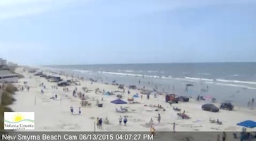 Flagler Avenue beach cam in New Smyrna Beach, FL / Headline Surfer®