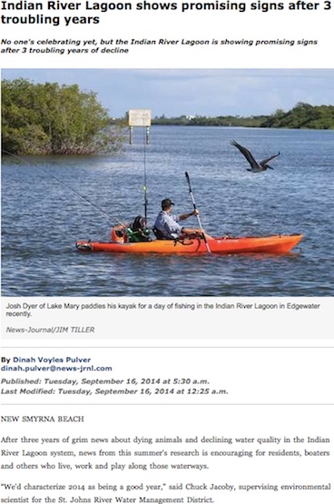 Dinah Pulver series on water quality in Indian River Lagoon / Headline Surfer®