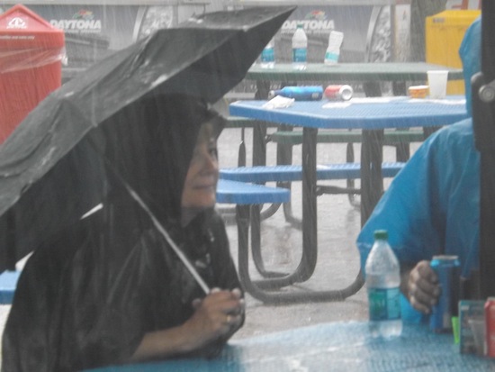 Fans seek refuge from major rainstorm early on in the Daytona 500 / Headline Surfer®