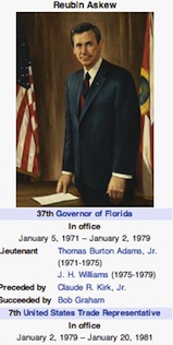 Reubin Askew, former Florida governor, dead at 85 / Headline Surfer