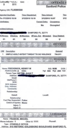 Criminal complaint filed with Sanford police against Oak Hill Vice Mayor Jeff Bracy / Headline Surfer®