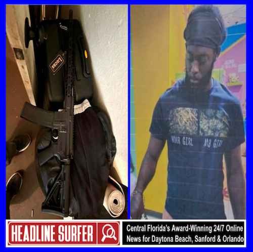 Tyrone Devon Henderson Bartley, 32, is shown, along with a rifle / Headline Surfer 