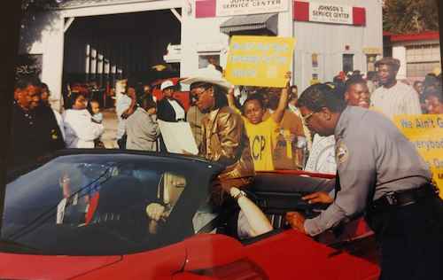CCynthia Slater, Daytona NAACP president, at MLK parade / Headline Surfer