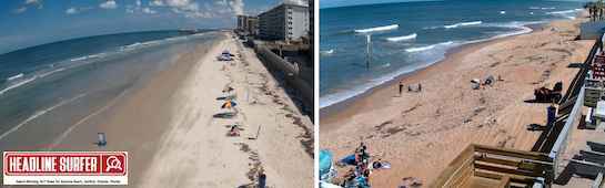 Beach cams / Daytona Beach Shores & Ormond by-the-Sea / Headline Surfer 