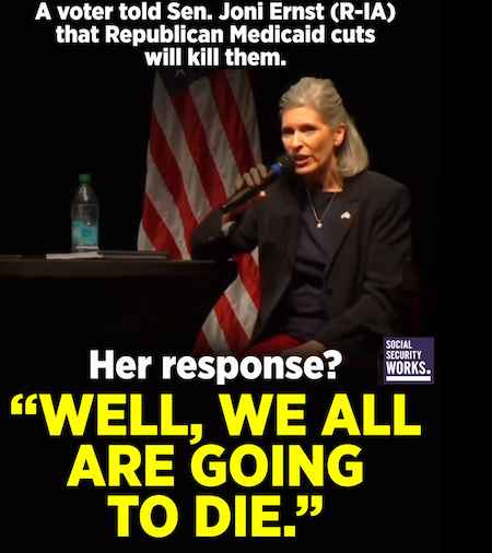 Joni Ernst meme / Headline Surfer