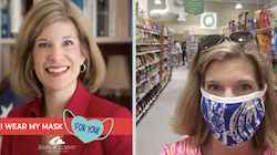 Amy Lockhart wearing a mask / Headline Surfer