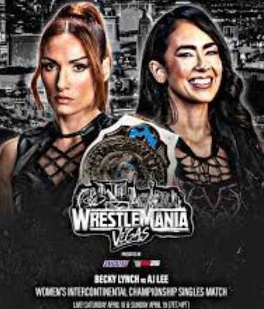 AJ Lee vs. Becky Lynch / Wrestlemania 42 / Headline Surfer