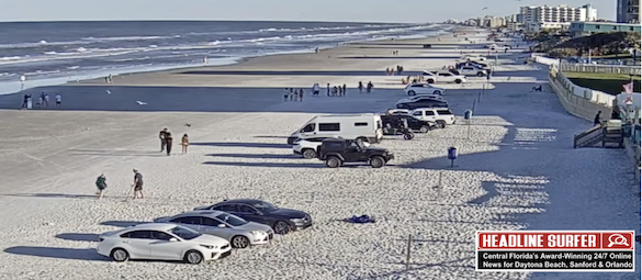 New Smyrna Beach shoreline on Monday afternoon / Headline Surfer