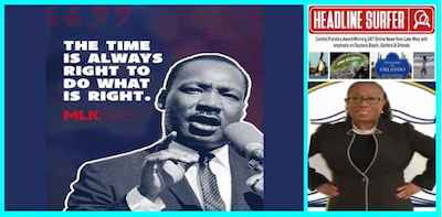 Cynthia Slater on MLK Day / Headline Surfer