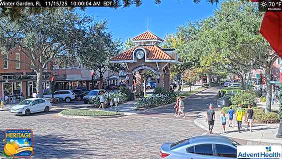 Winter Garden, Florida streetcam screenshot / Headline Surfer